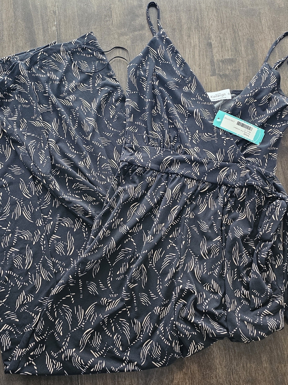Kaileigh Black And Tan Jumpsuit